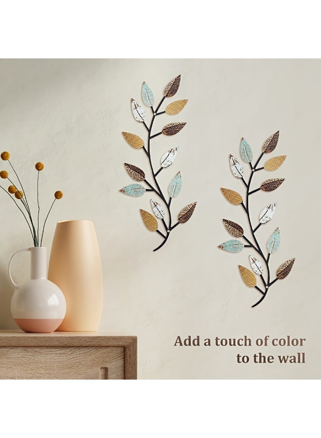 Metal Olive Branch Wall Decor – Wrought Iron Wall Art for Living Room, Bedroom & Hallway (40 × 16 cm) - Image 3